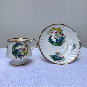 Firm Price!Rare Vintage Blue Bell Cup and Saucer